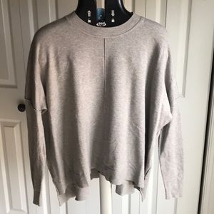 oversized gray sweater